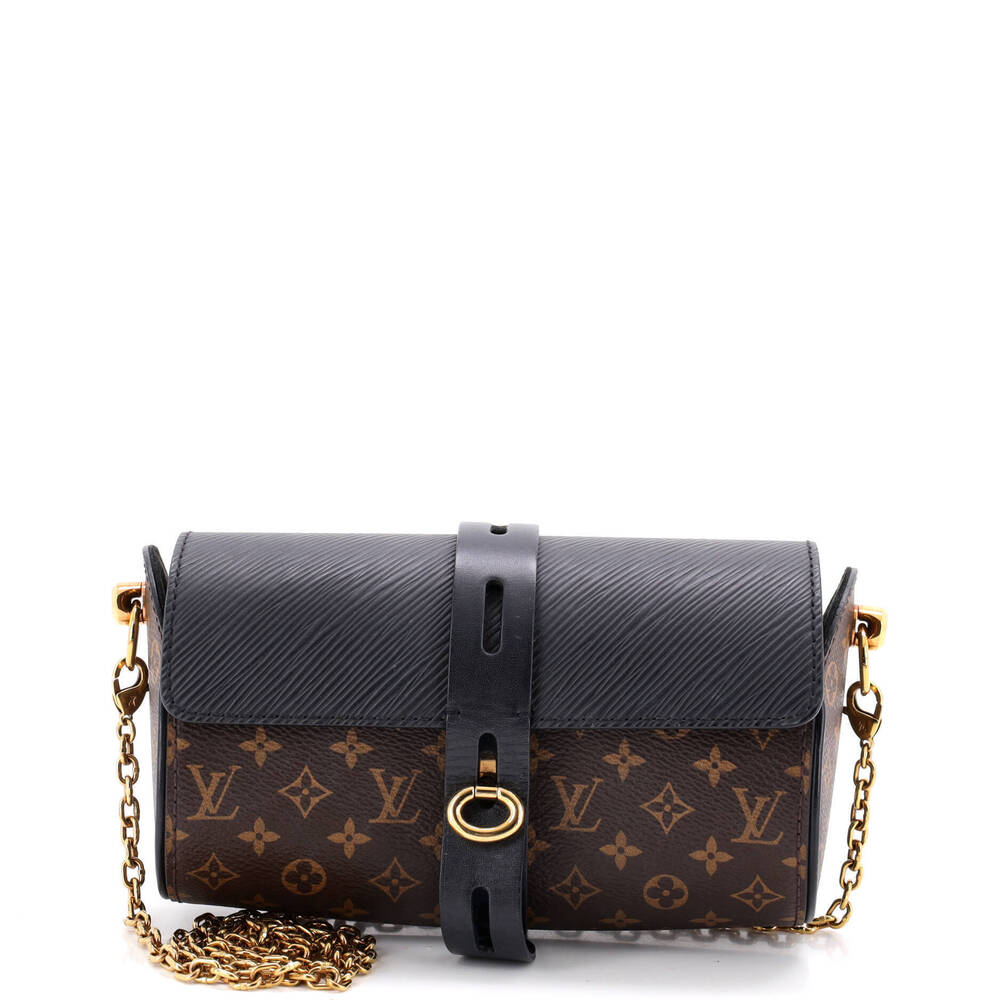 Louis Vuitton Glasses Case Handbag Monogram Canvas and Epi Leather
